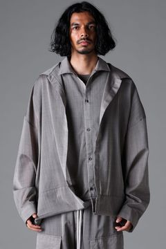 《2026SS先行予約》Coalesce Shirts"Black /Stone" / コウアレスシャツ"ブラック/ストーン"