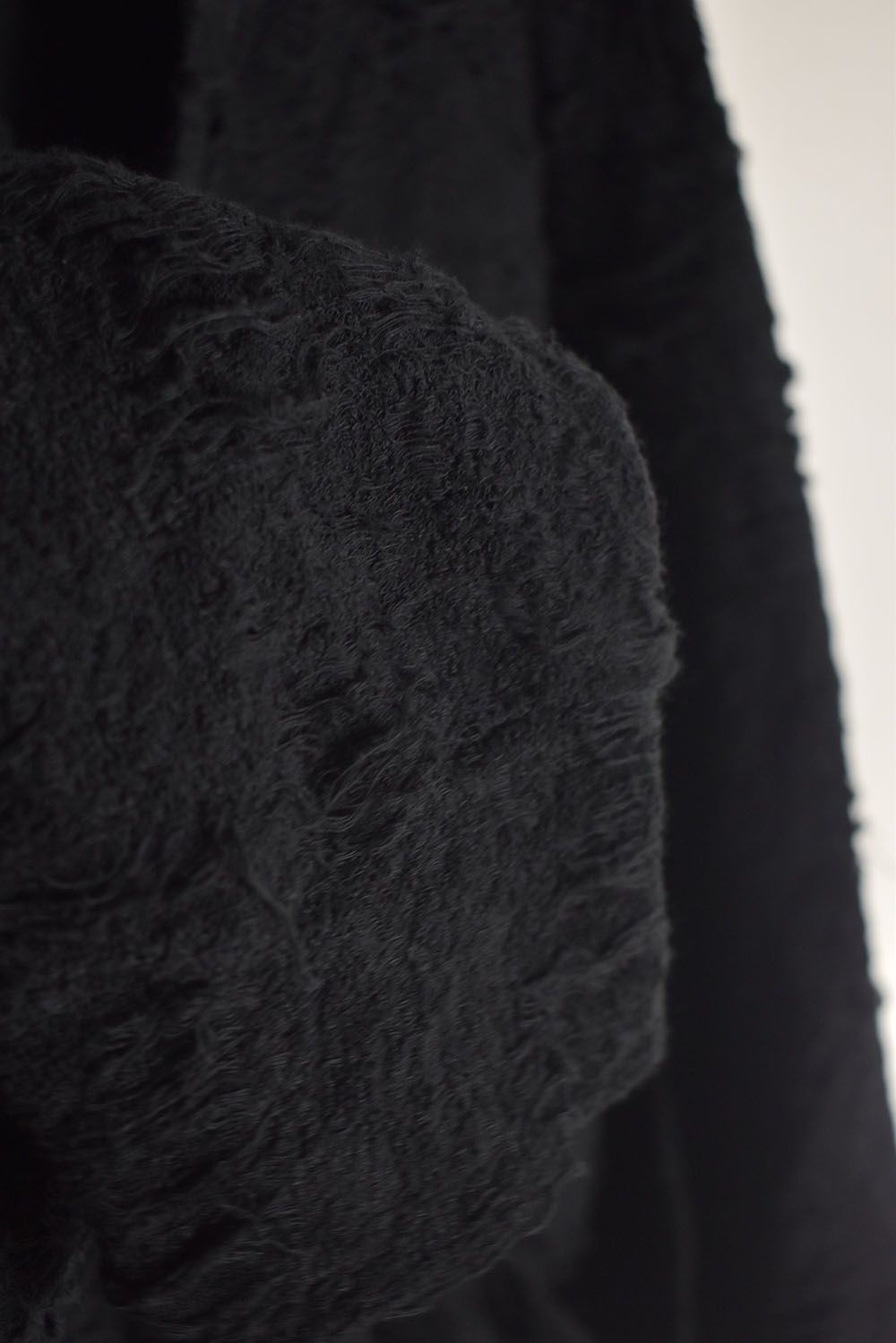 Damage Pile Jumbo Cardigan"Black" / ダメージパイル ジャンボカーディガン"ブラック"