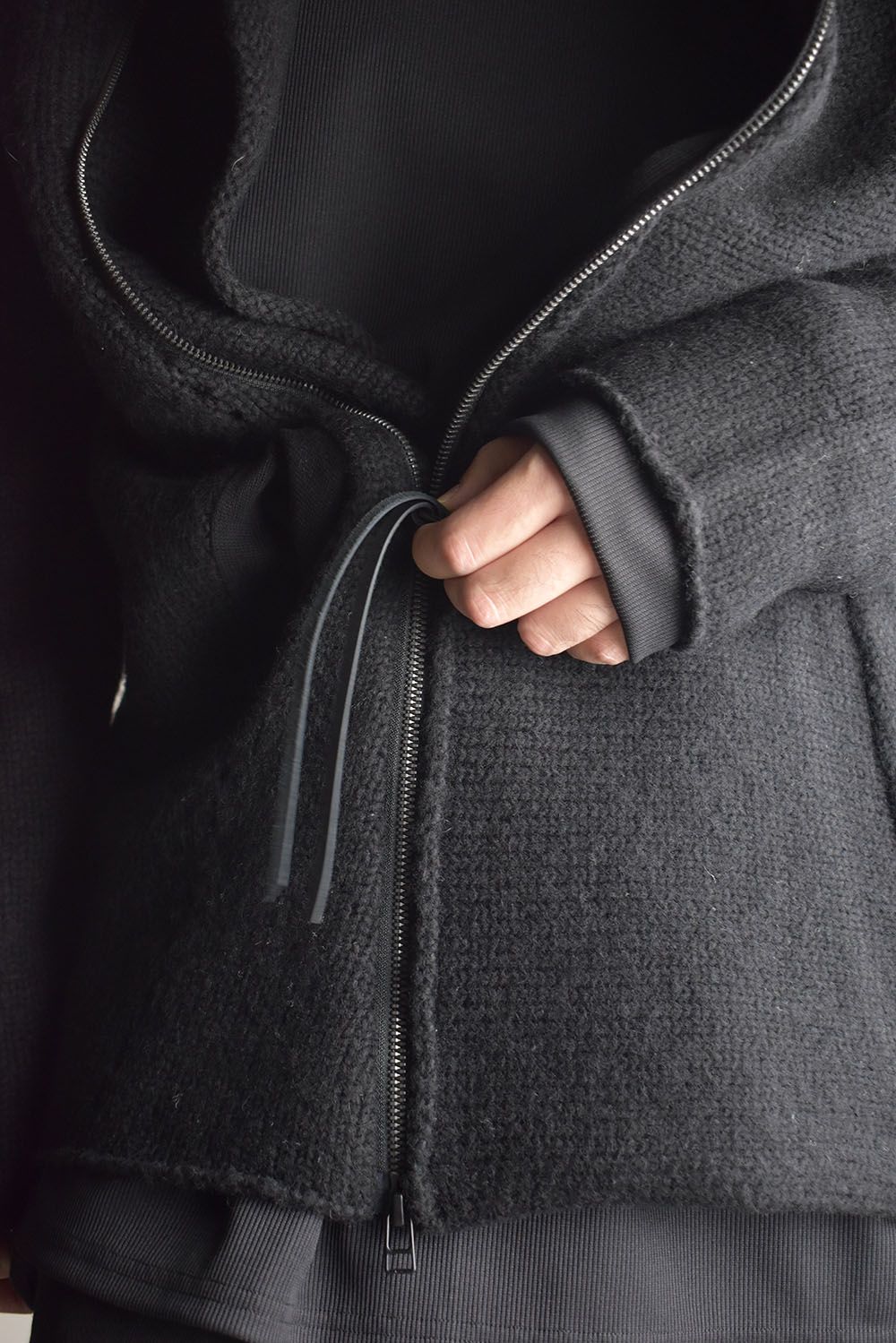 Riders Knit"Black" / ライダースニット"ブラック"