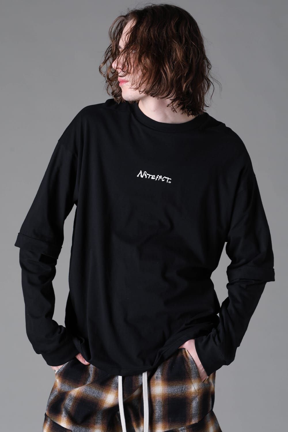 《2026AW先行予約》Printed Layerd Long Sleeve "Black / プリントレイヤードロングスリーブ"ブラック"