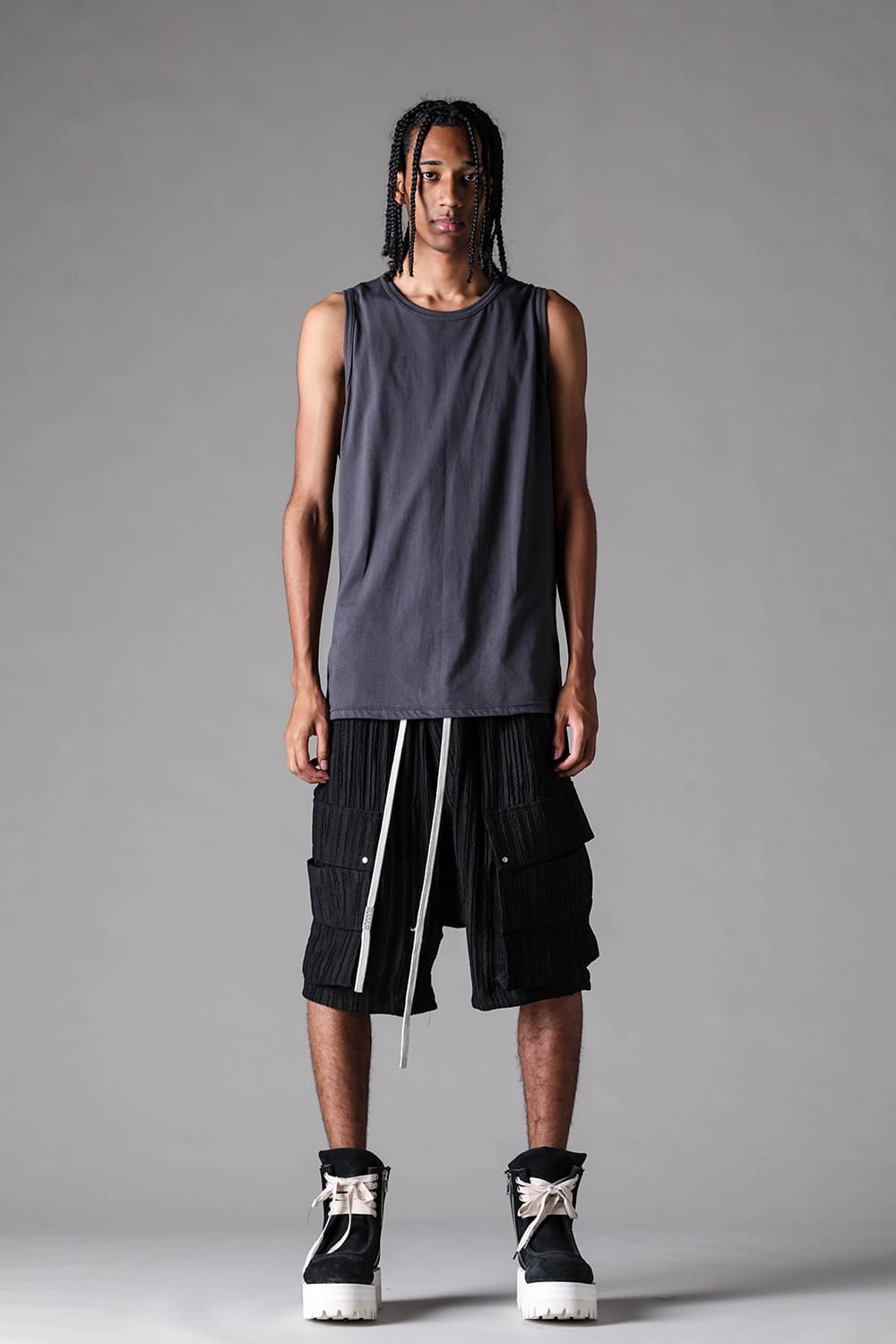 《2027SS先行予約》Regular  Tank Top"Black / Ivory / Grey / Greige" / レギュラータンクトップ "ブラック / アイボリー /グレー / グレージュ"