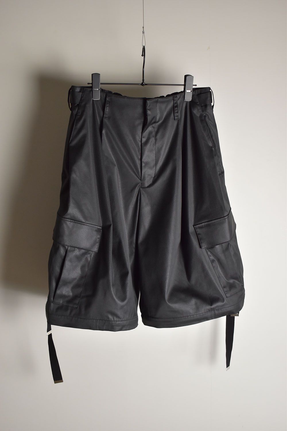 Fake Fake Leather Detachable Cargo Pants"Black"/フェイクフェイクレザーデタッチャブルカーゴパンツ"ブラック"