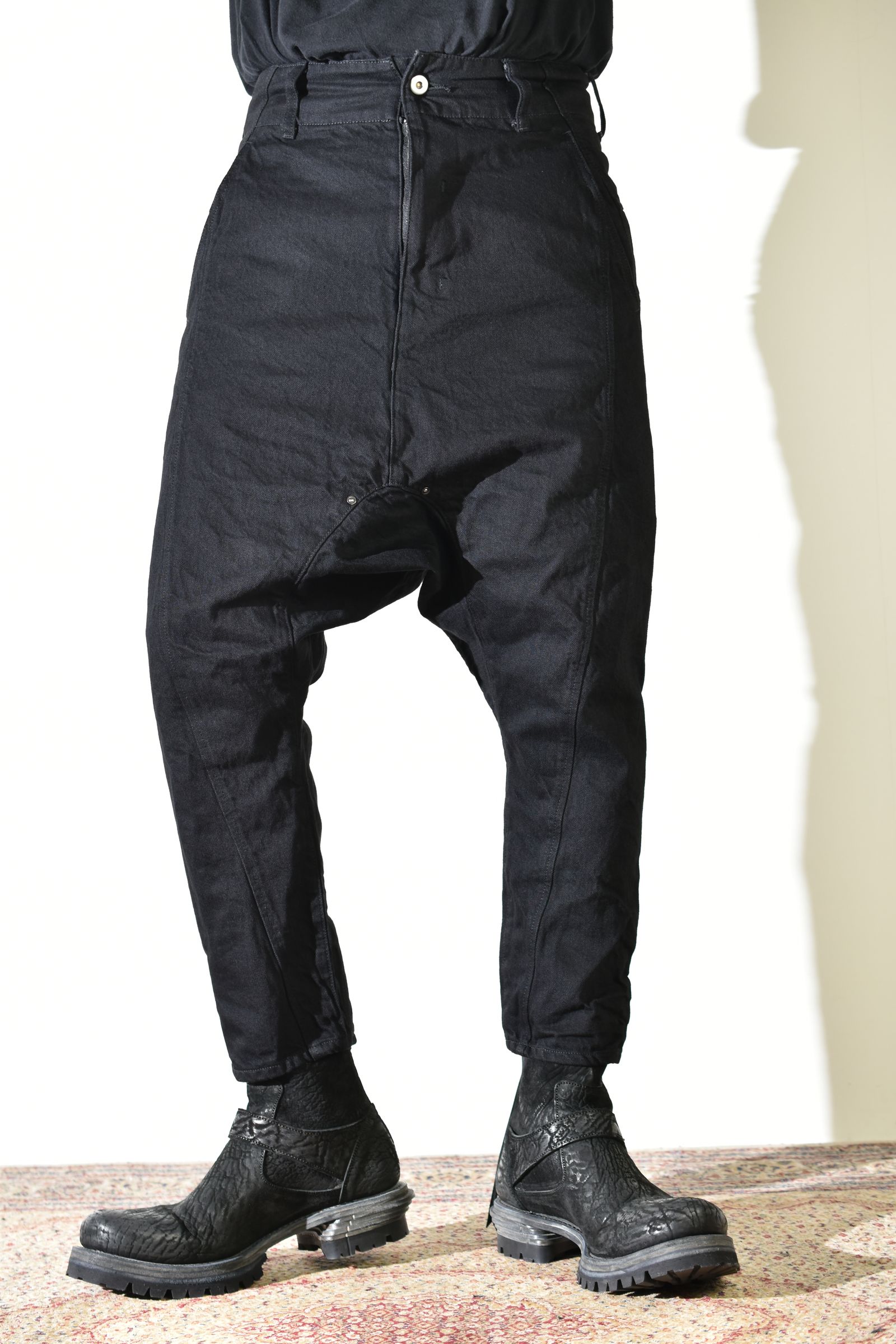 Sarrouel Denim Pants "Black" / サルエルデニムパンツ "ブラック"