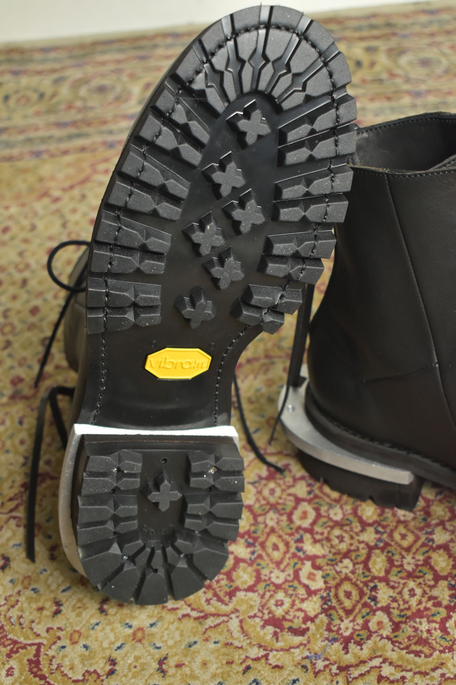 Metal Heel Balmoral Back Zip Boots"Teacore Black" / メタルヒールバルモラルバックジップブーツ"ティーコアブラック"