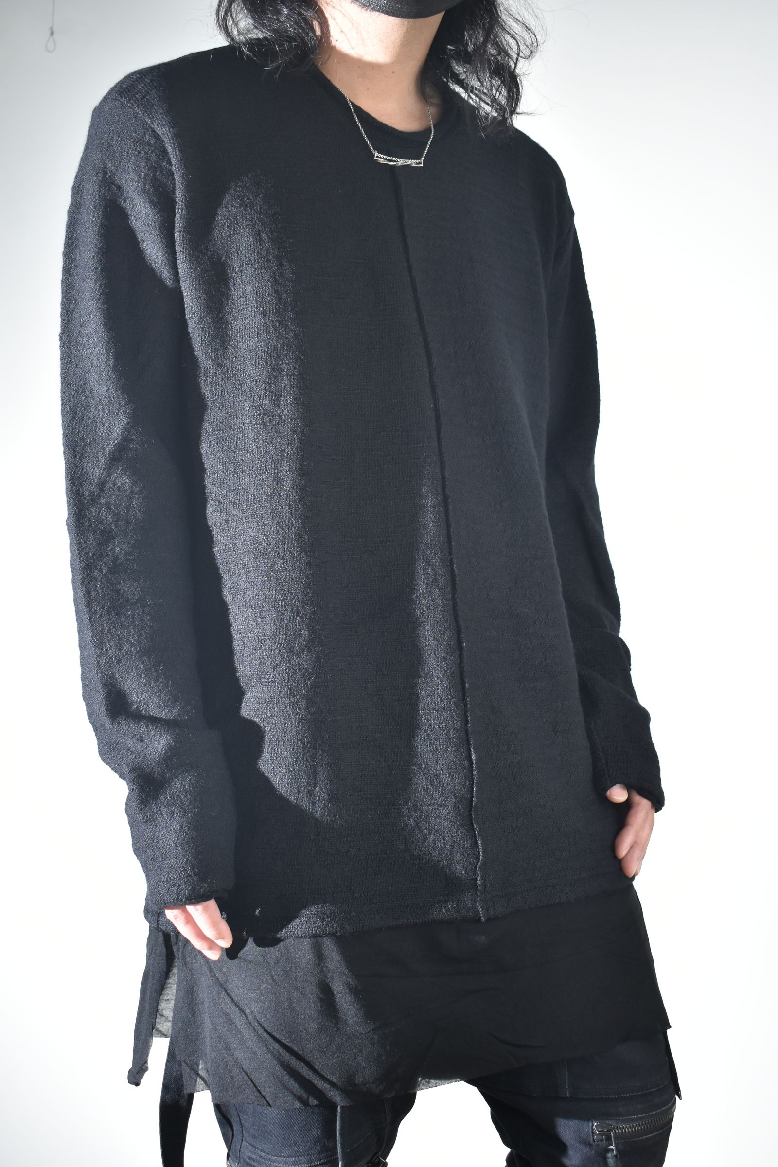 Layerd Long Sleeve Tee Shirt"Black" / レイヤードロングスリーブTeeシャツ"ブラック"