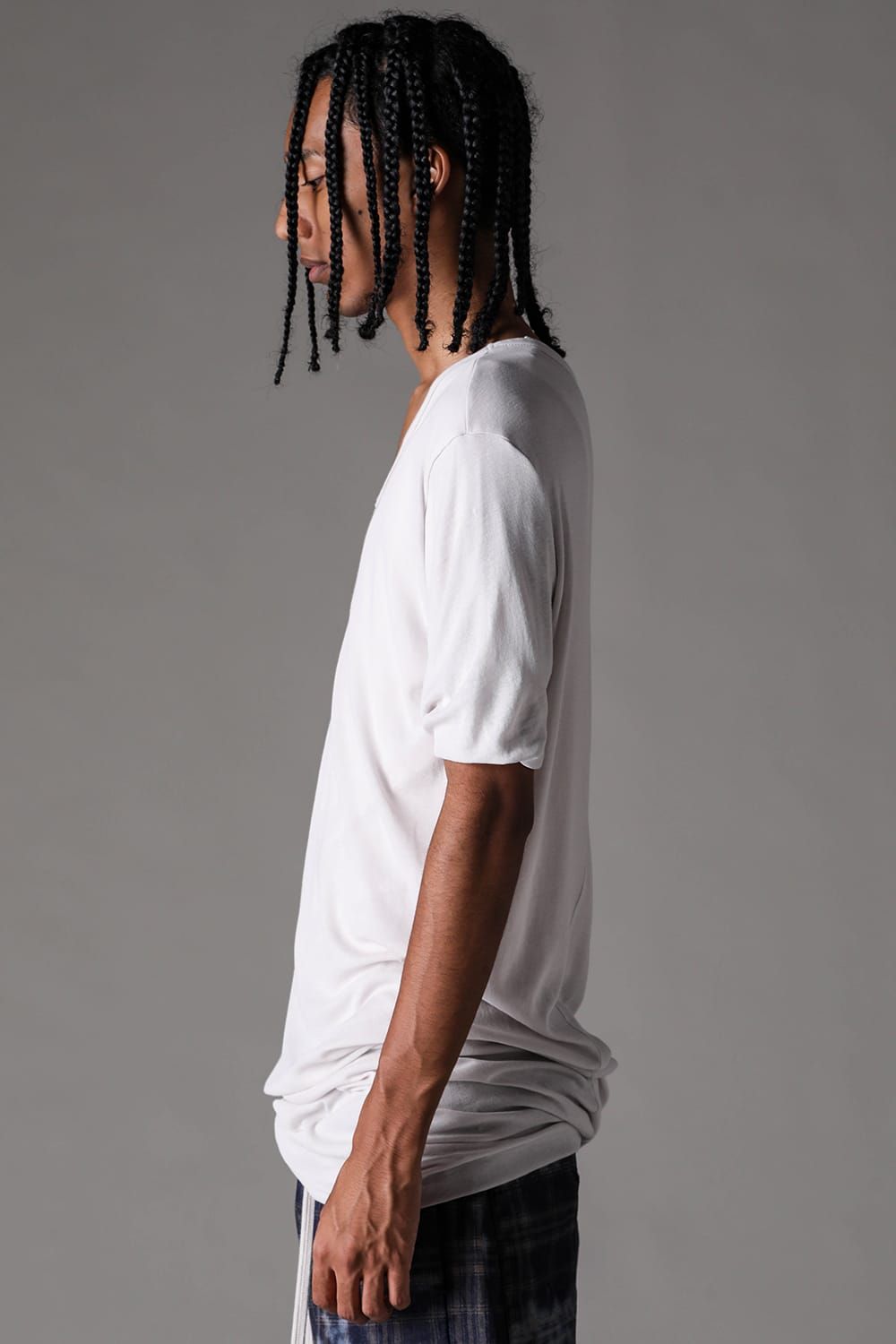《2027SS先行予約》Sheer High Twist Rib Double Layered Tee "Black / L.Beige / L.Grey / D.Grey" / シアーハイツイストリブレイヤードTee"ブラック /ライトベージュ /ライトグレー/ ダークグレー"