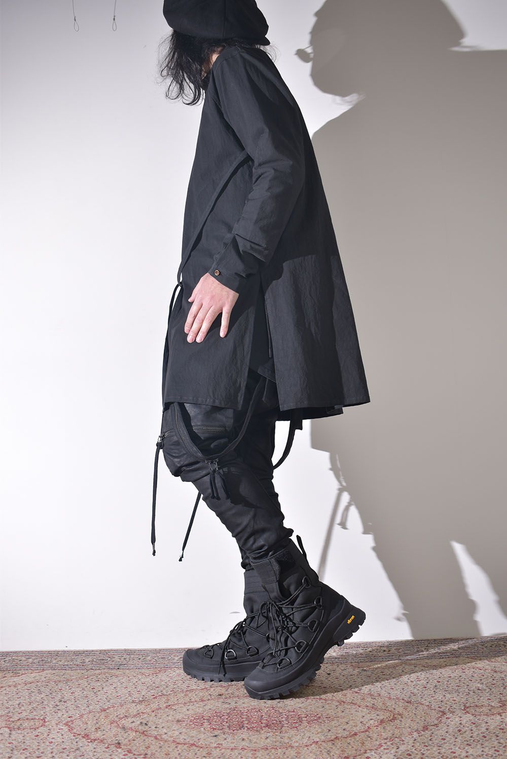 冬のニットジャケットスタイル