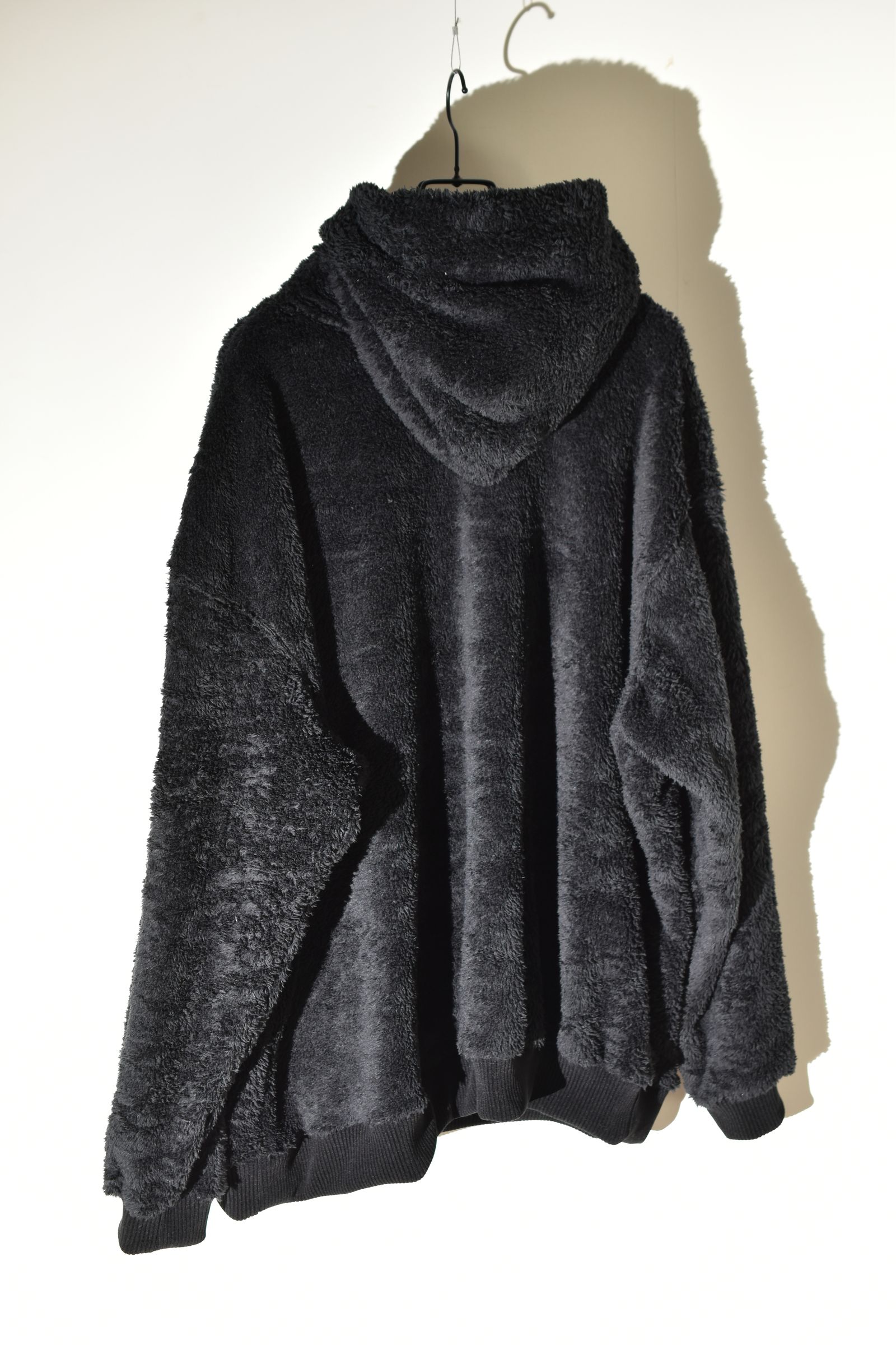 Fleece Big Hoodie "Black" / フリースビッグフーディ "ブラック"
