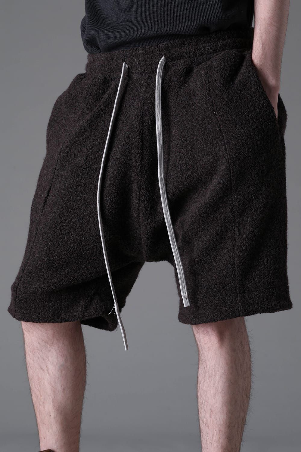 《2026AW先行予約》Sarrouel Short Pants"Black / Khaki" / サルエルショートパンツ"ブラック/カーキ"