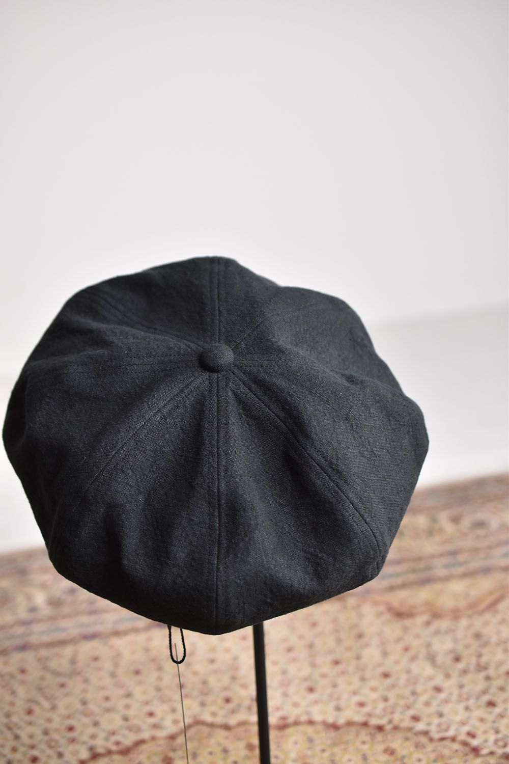 Linen Canvas Casquette"Black"/リネンキャンバスキャスケット"ブラック"