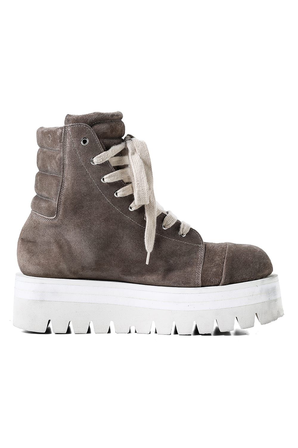 《2027SS先行予約分》 Fat Laces Leather Sneaker Boots "All Black / Black × White / Brown × White"  / ファットレースレザースニーカーブーツ"オールブラック / ブラック×ホワイト /ブラウン×ホワイト"