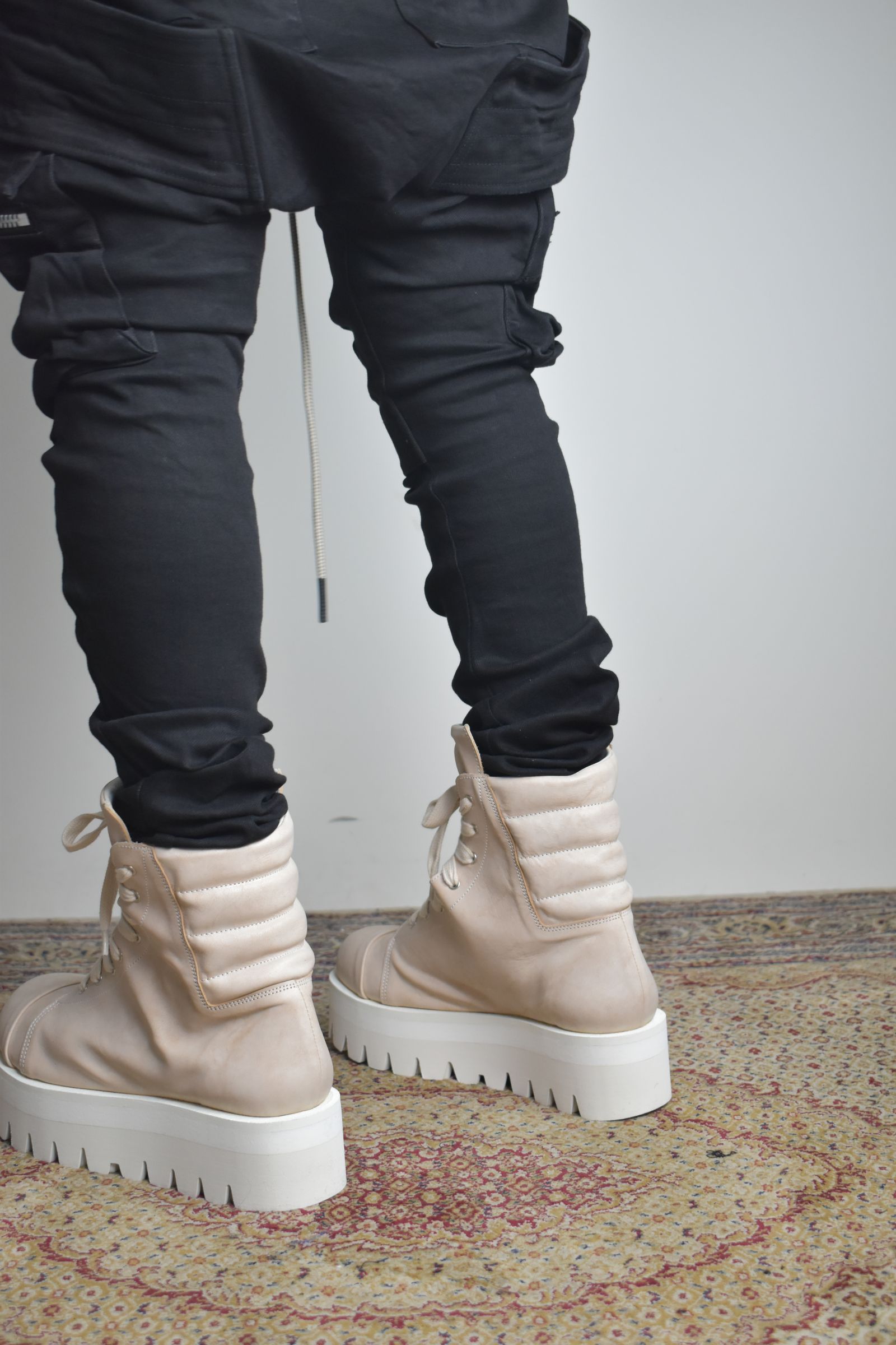 Sneaker Boots"Ash Pink×White" / スニーカーブーツ"アッシュピンク×ホワイト"