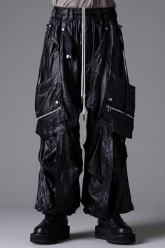 《2026SS先行予約》Parachute Cargo Wide Pants"Black" / パラシュートカーゴワイドパンツ"ブラック"