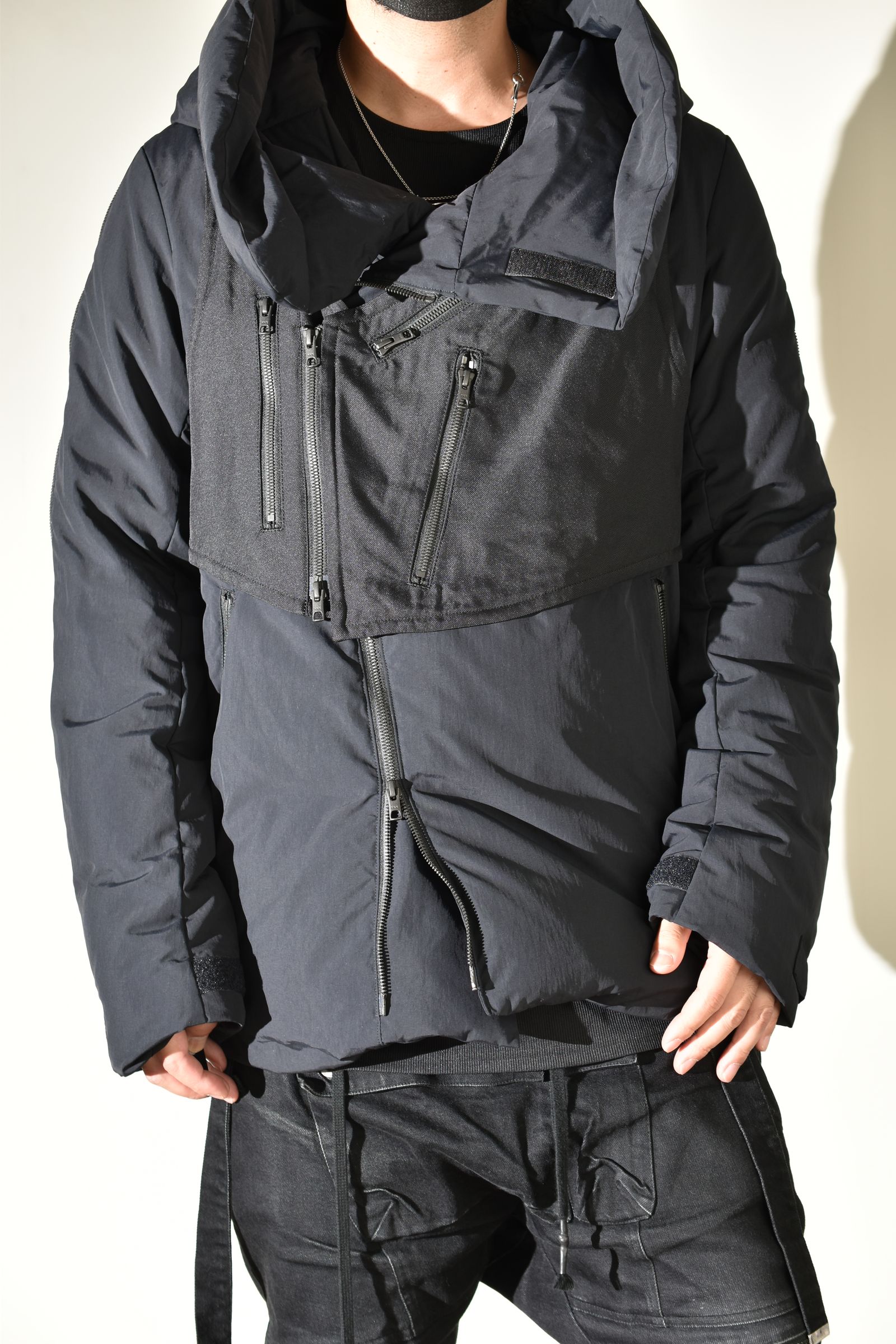 Multi Zip Down Parka Jacket (with Vest)"Black" / マルチジップダウンパーカージャケット(ベスト付き)"ブラック"