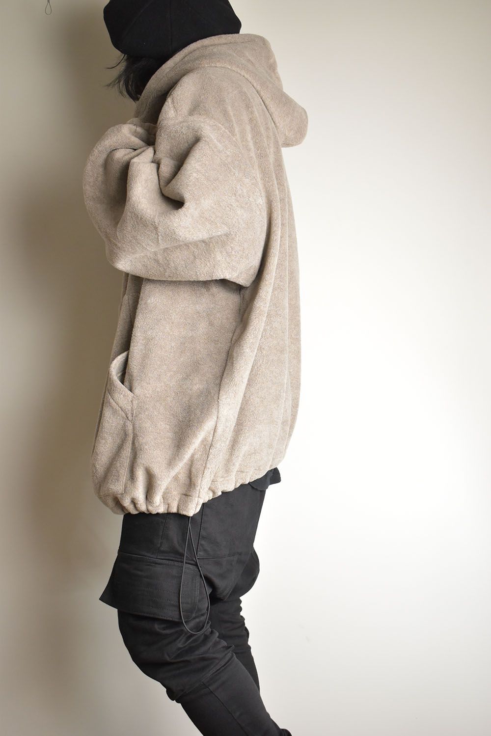 Fleece Hoodie"Beige" / フリースフーディ"ベージュ/"