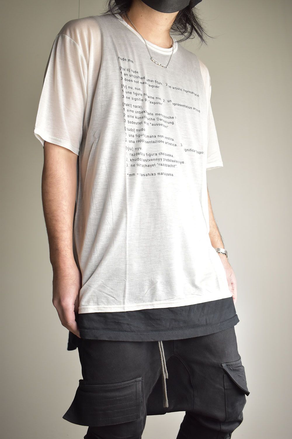 Over Sized Print Short Sleeve Tee"Grey"/オーバーサイズドプリントショートスリーブTee"グレー"