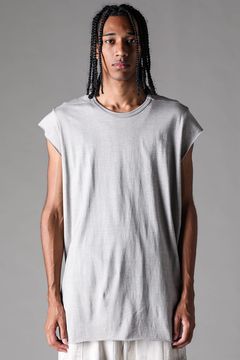 《2027SS先行予約》Sumi Dyed Lightweight French Terry Tank Top "L.Grey" / 墨染ミニ裏毛タンクトップ"ライトグレー"