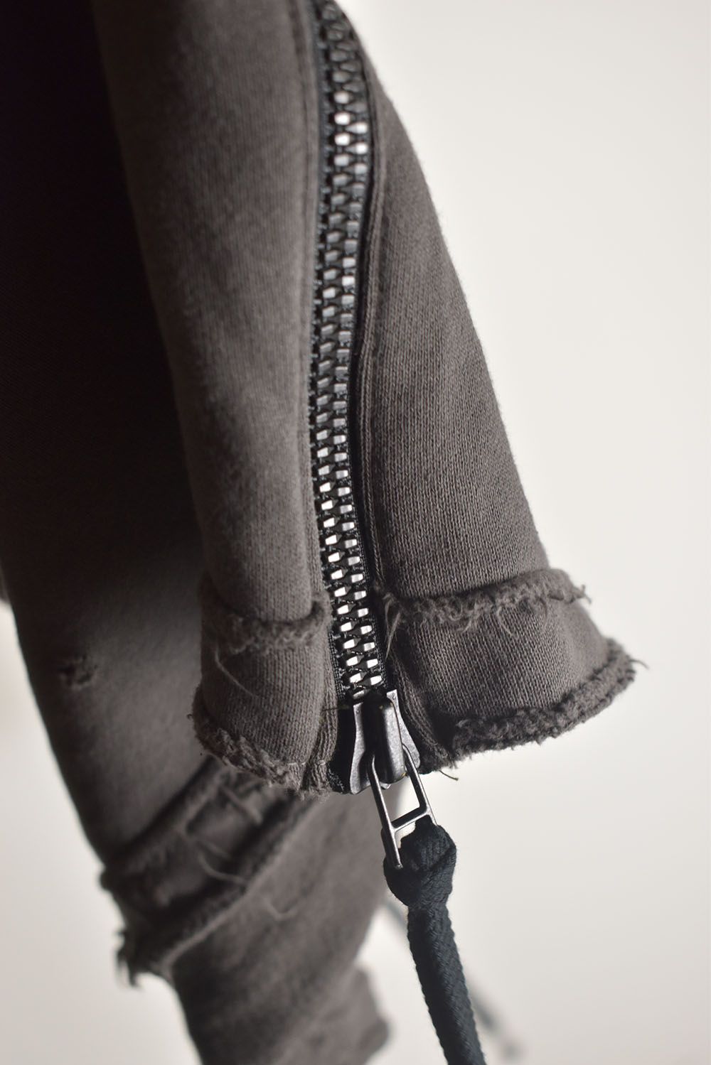 Untwisted Sweat Oversized Pullover Hoodie "Charcoal" / 無撚糸裏毛オーバーサイズプルオーバーフーディー"チャコール"