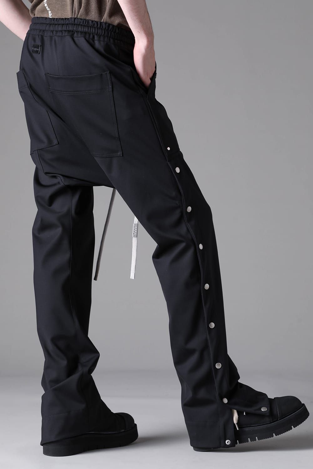 《2026AW先行予約》Technical Nylon Sarrouel Flare Pants"Black"Black" / テクニカルナイロンサルエルフレアパンツ"ブラック"