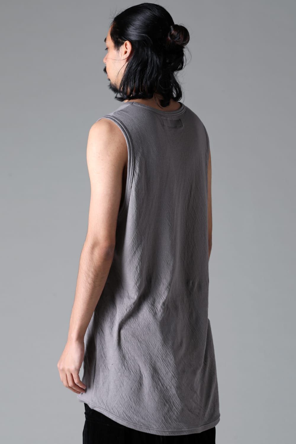 《2025AW先行予約》Double Gauze Long Tank Top"Black / Ivory /Khaki /Grey /D.Grey" /ダブルガーゼロングタンクトップ"ブラック/アイボリー/カーキ/グレー/ダークグレー"