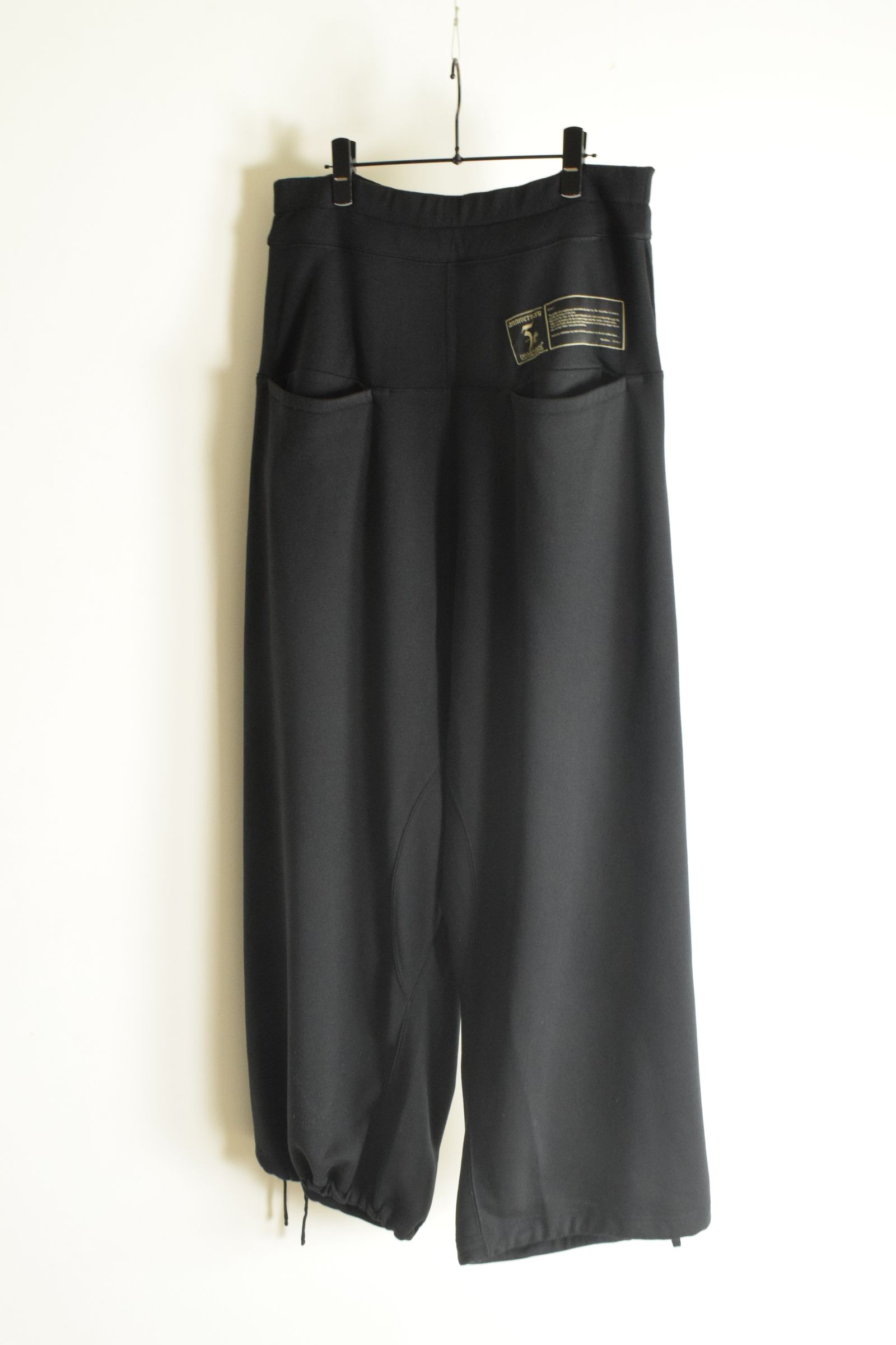 Sarouel Wide Sweat Pants"Black" / サルエルワイドスウェットパンツ"ブラック"
