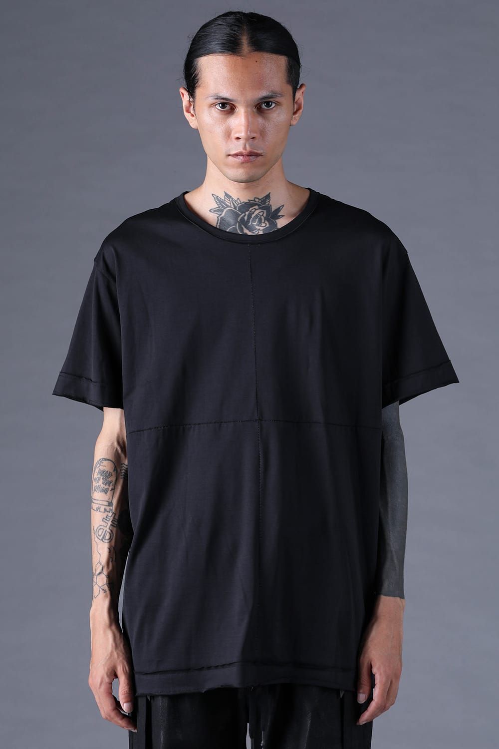 《2027SS先行予約分》100/3 Cotton S/ST T-Shirt"Black" / 100/3天竺ショートスリーブTee"ブラック"