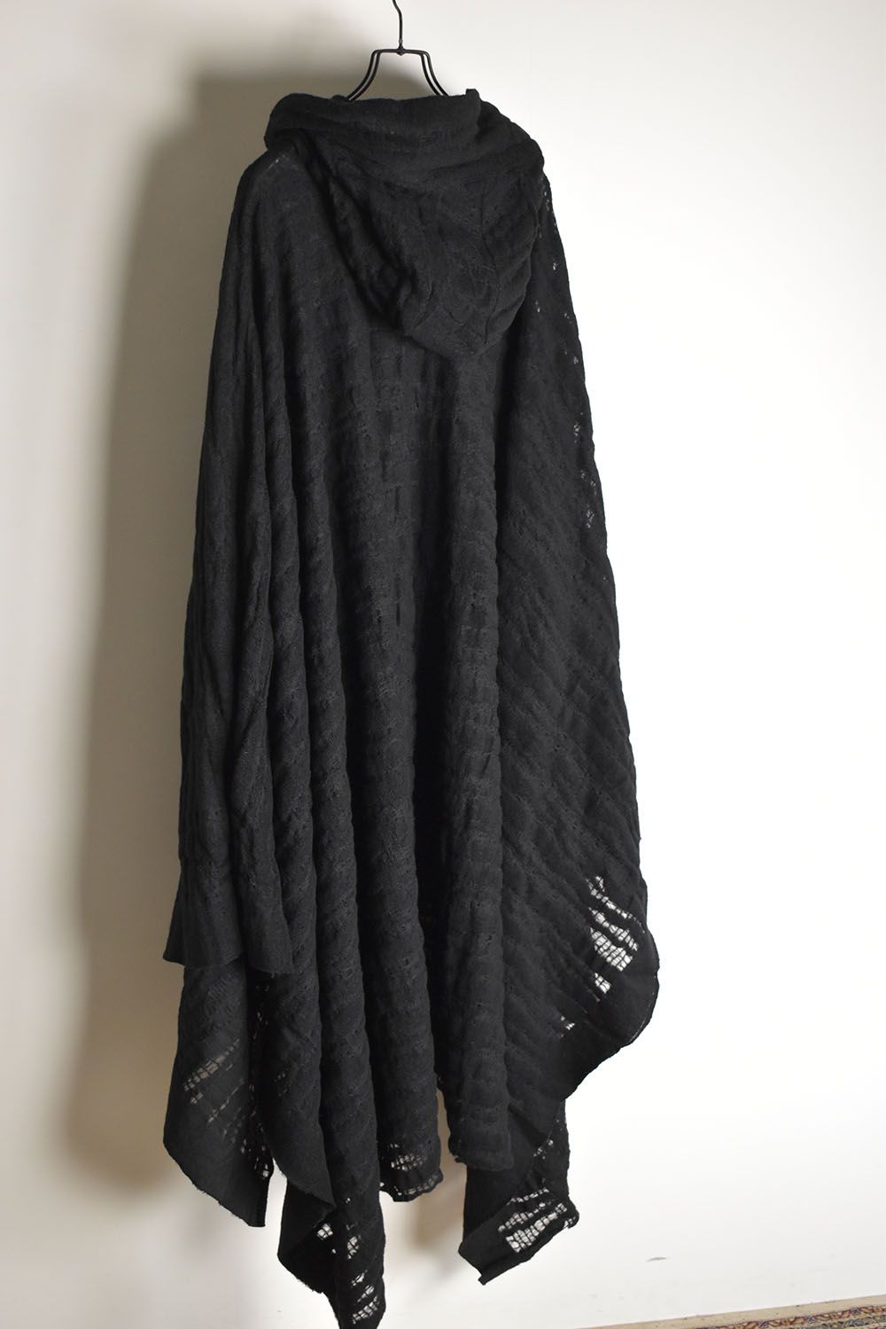 HOODIE PONCHO"Black"/フーディポンチョ"ブラック"