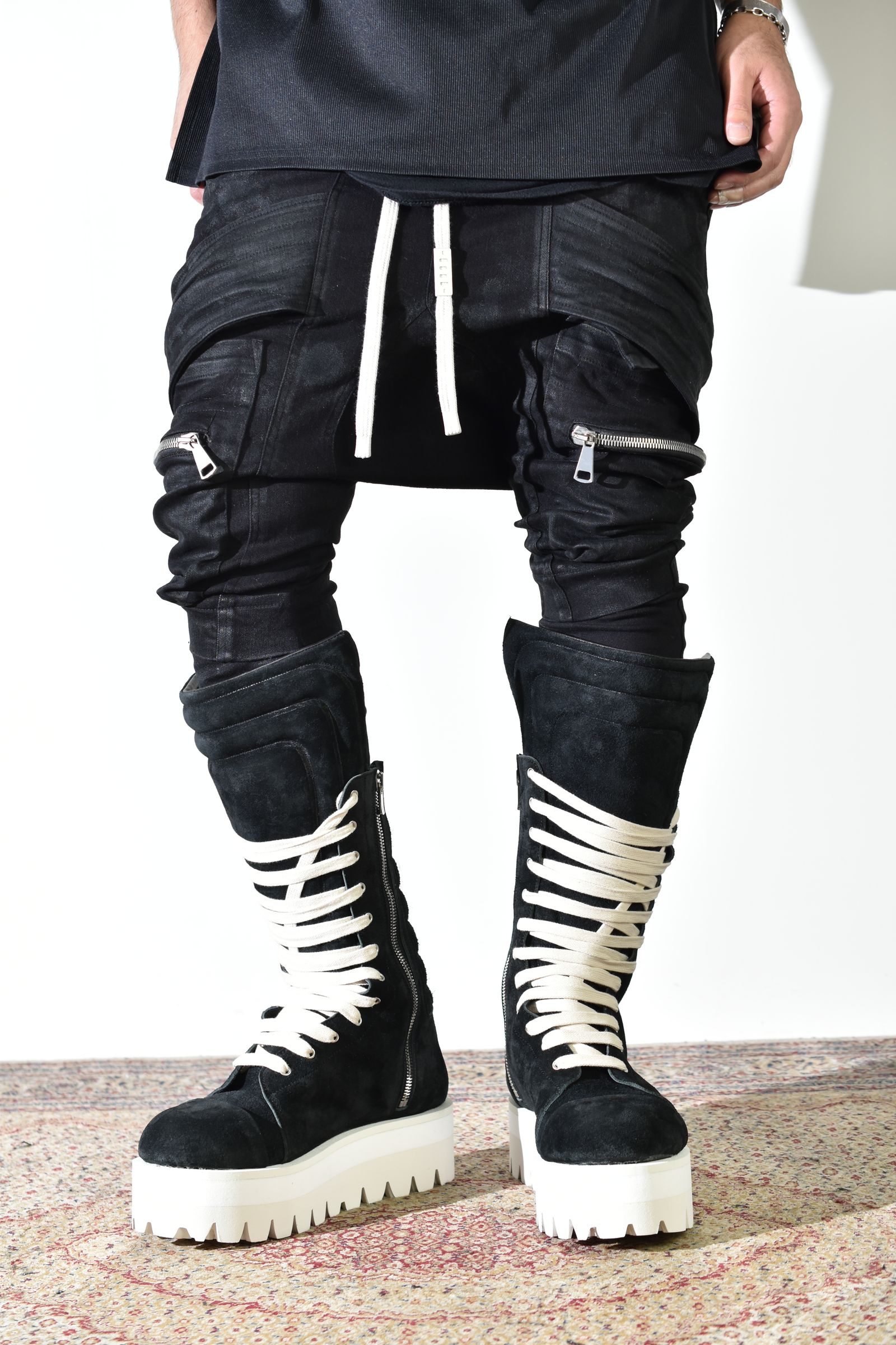 Torqe High Boots"Black × White" / トルクハイブーツ"ブラック×ホワイト"