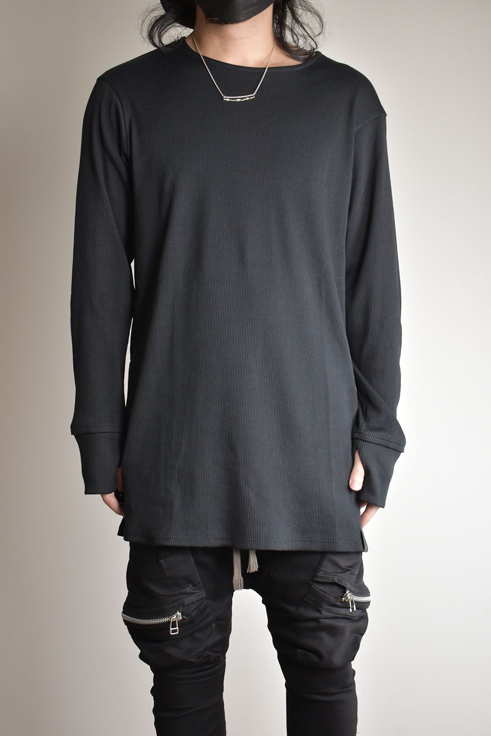 Base Layer Round Neck"Black"/ベースレイヤーラウンドネック"ブラック"