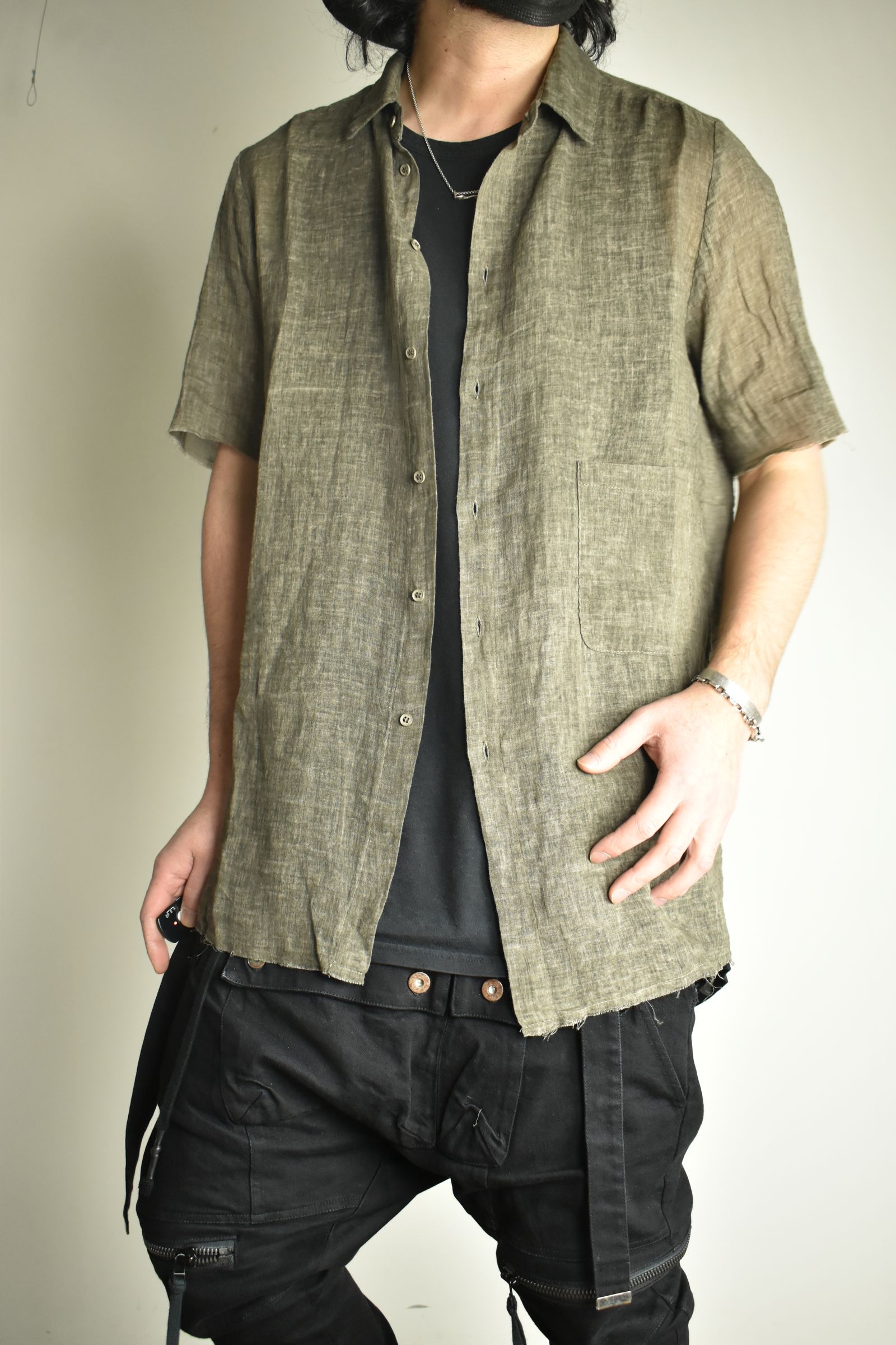 Short Sleeve Shirts"Charcoal Brown" / ショートスリーブシャツ"チャコールブラウン"