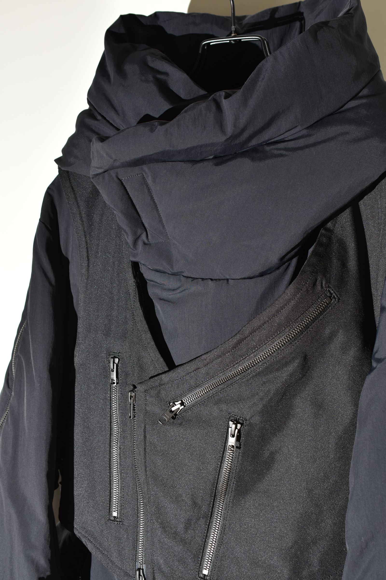 Multi Zip Down Parka Jacket (with Vest)"Black" / マルチジップダウンパーカージャケット(ベスト付き)"ブラック"