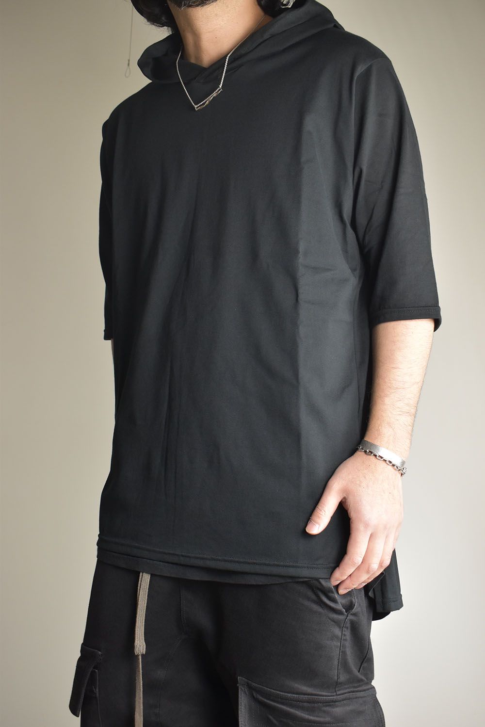 Hoodie Tee"Black" /フーディTee"ブラック"