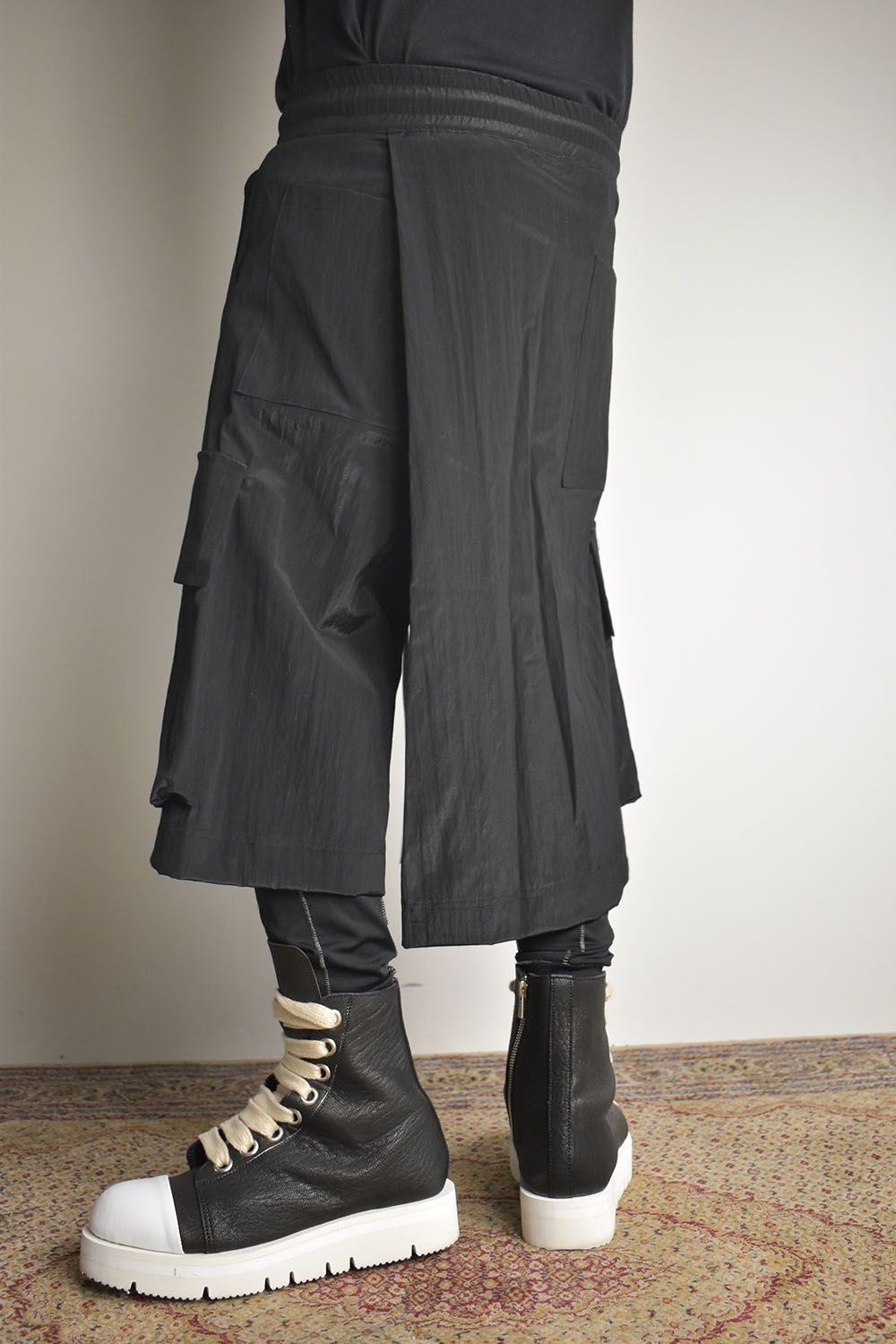 Skirt Shorts"Black / Cream" /スカートショーツ"ブラック/クリーム"