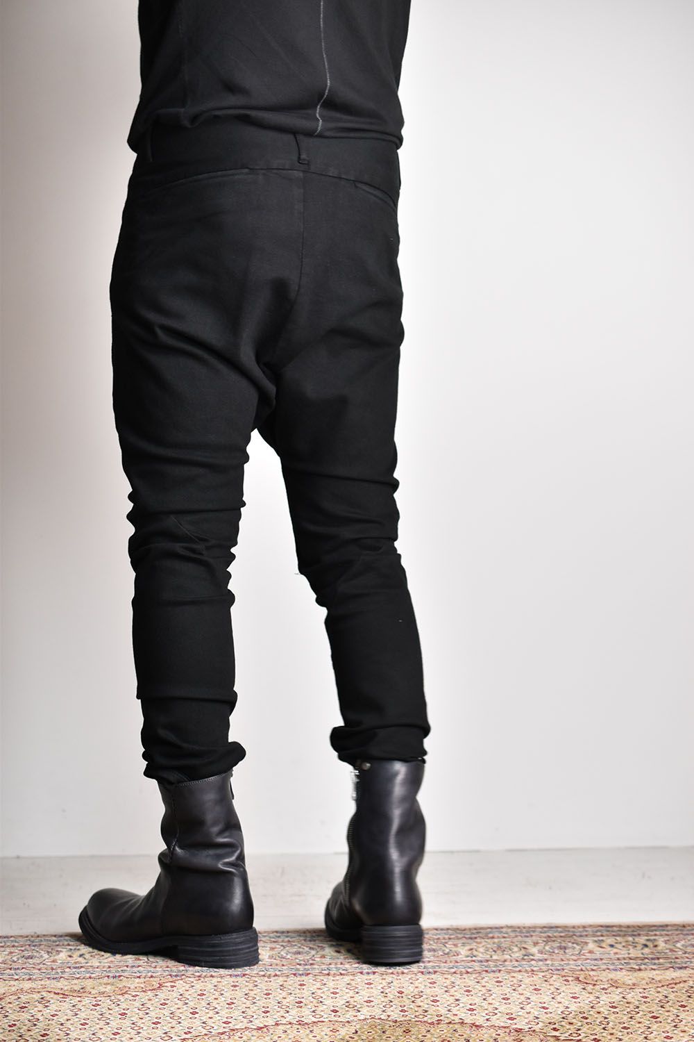 xx incarnation KYOTO Dye Sarouel Pants"Black"/13oz 6 Pocket Stretch Denim