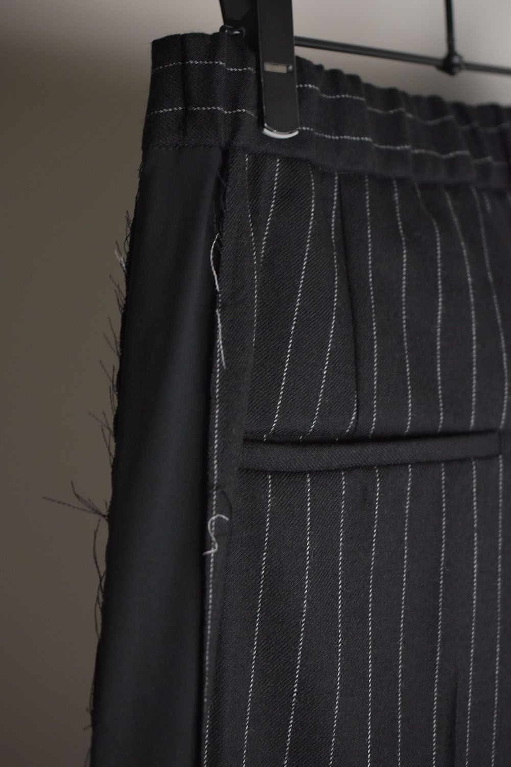 Wrap Trousers"Black Stripe"/ラップトラウザーズ"ブラックストライプ"