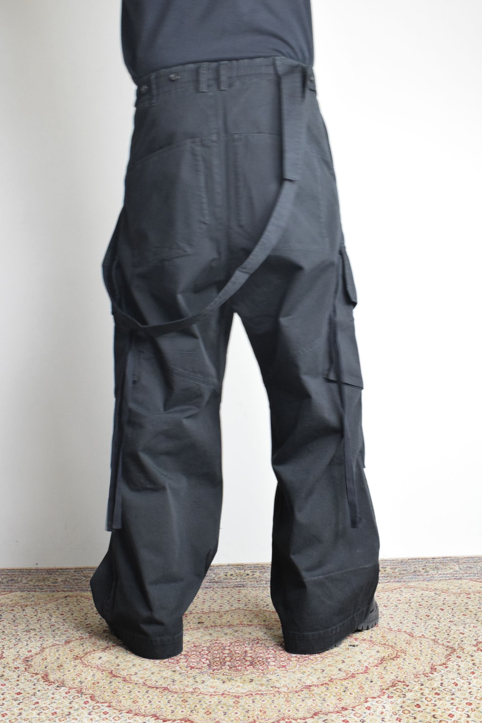 Cargo Flared pants"Black" / カーゴフレアパンツ"ブラック"