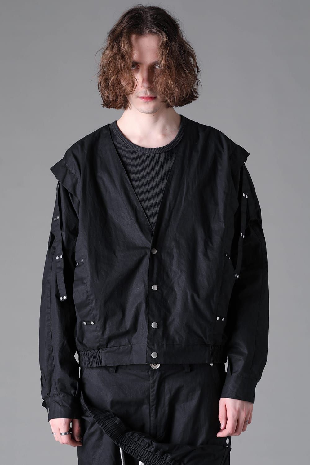 《2026AW先行予約》Collar Less Blouson"Black" / カラーレスブルゾン"ブラック"