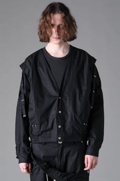 《2026AW先行予約》Collar Less Blouson"Black" / カラーレスブルゾン"ブラック"
