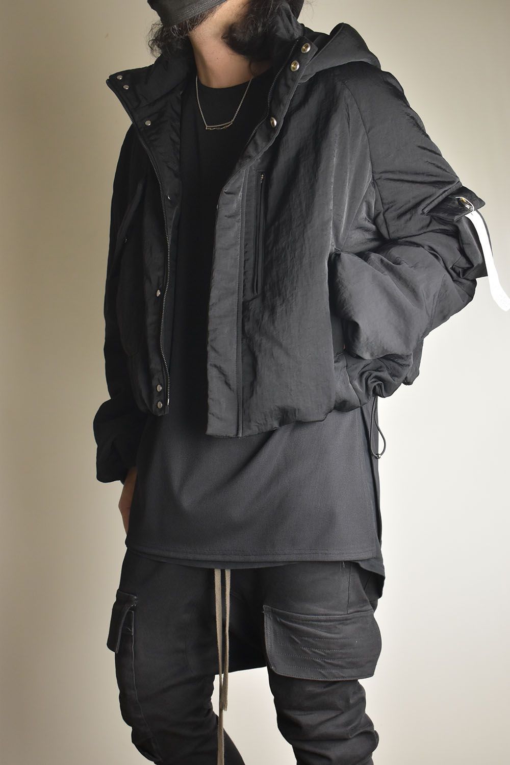 Padding Short Blouson"Black" / パディングショートブルゾン"ブラック"