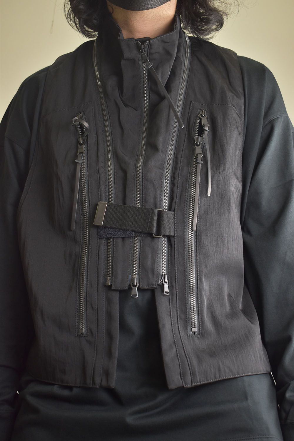 Nylon Wool Twill Tactical Vest"Black" / ナイロンウールツイルタクティカルベスト"ブラック"