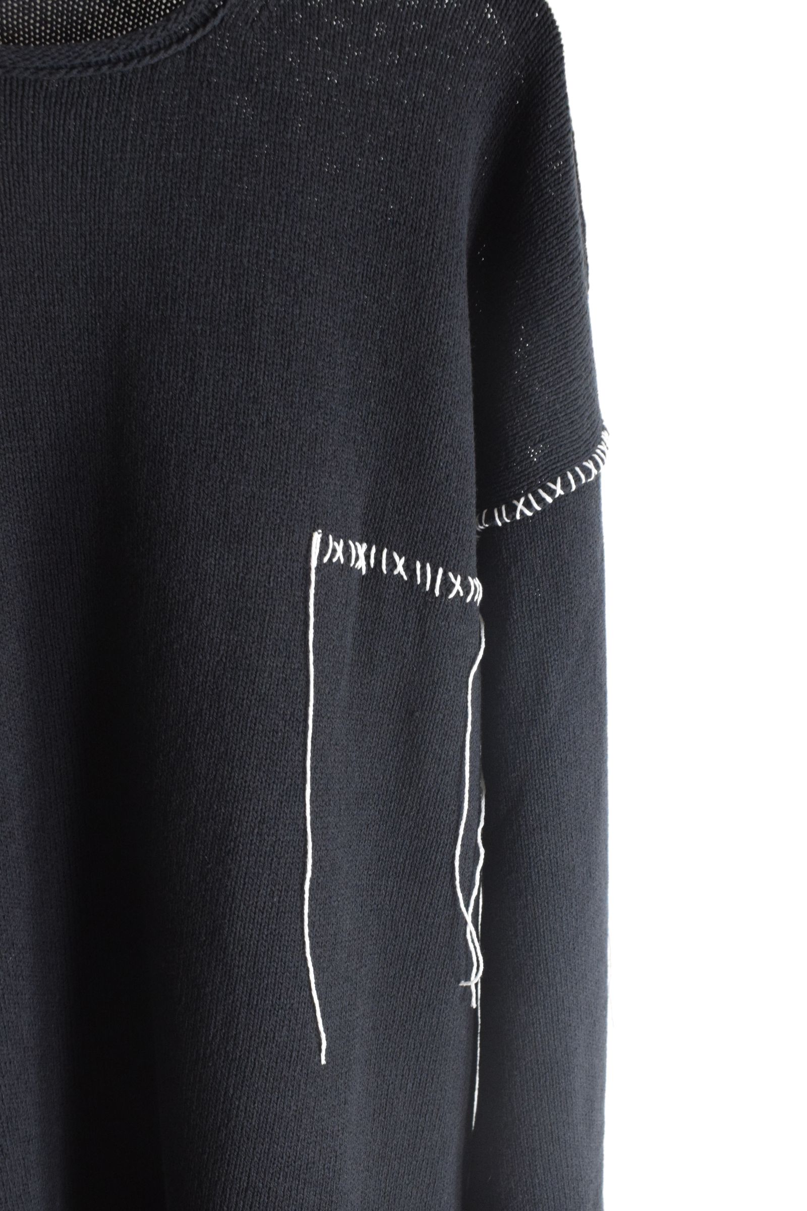 Stitch knit "Black" / ステッチニット"ブラック"