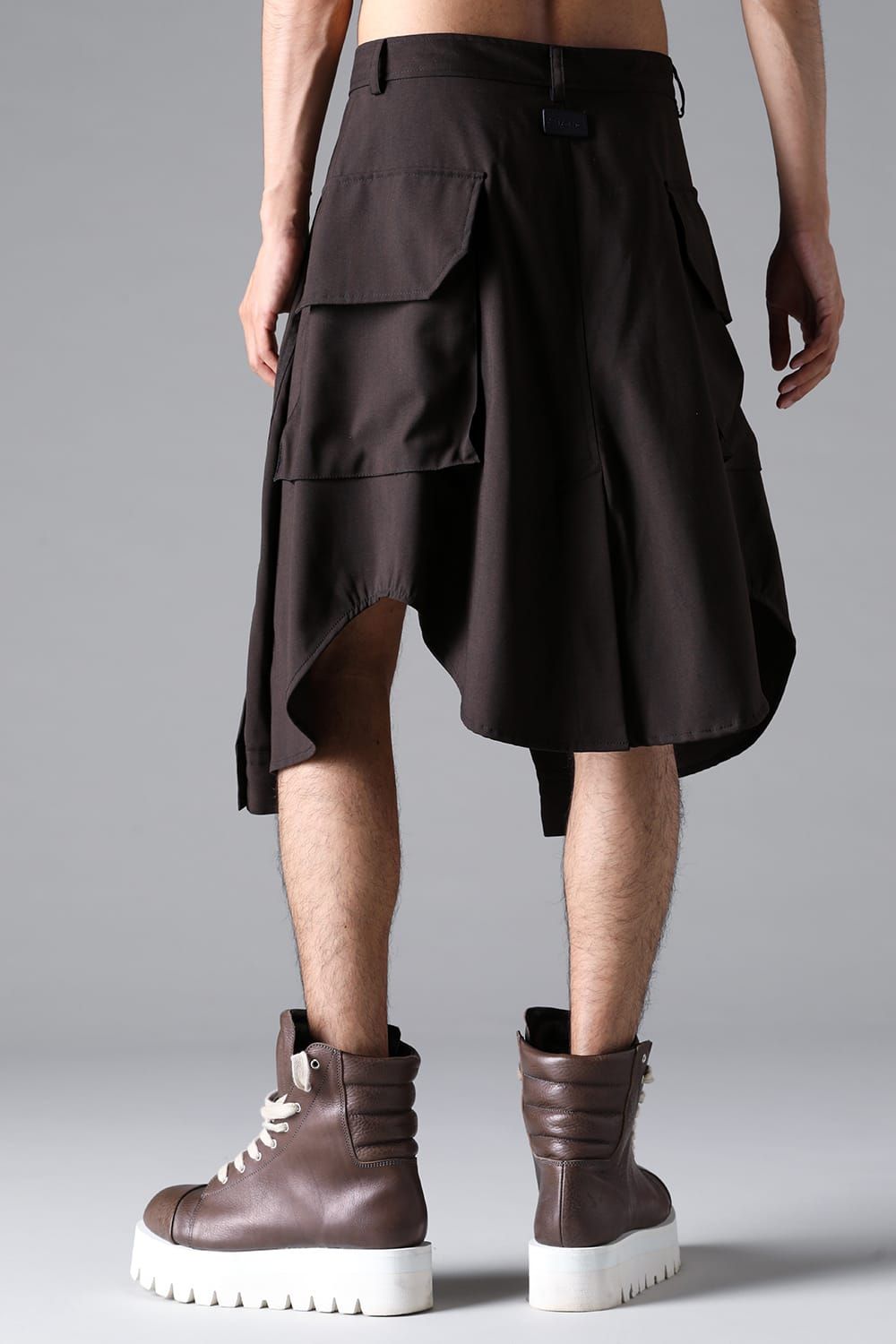《2026SS先行予約》Abstract Sleeve Wrap Skirt"Black / Grey /Brown" / アブストラクトスリーブラップスカート"ブラック/グレー/ブラウン"