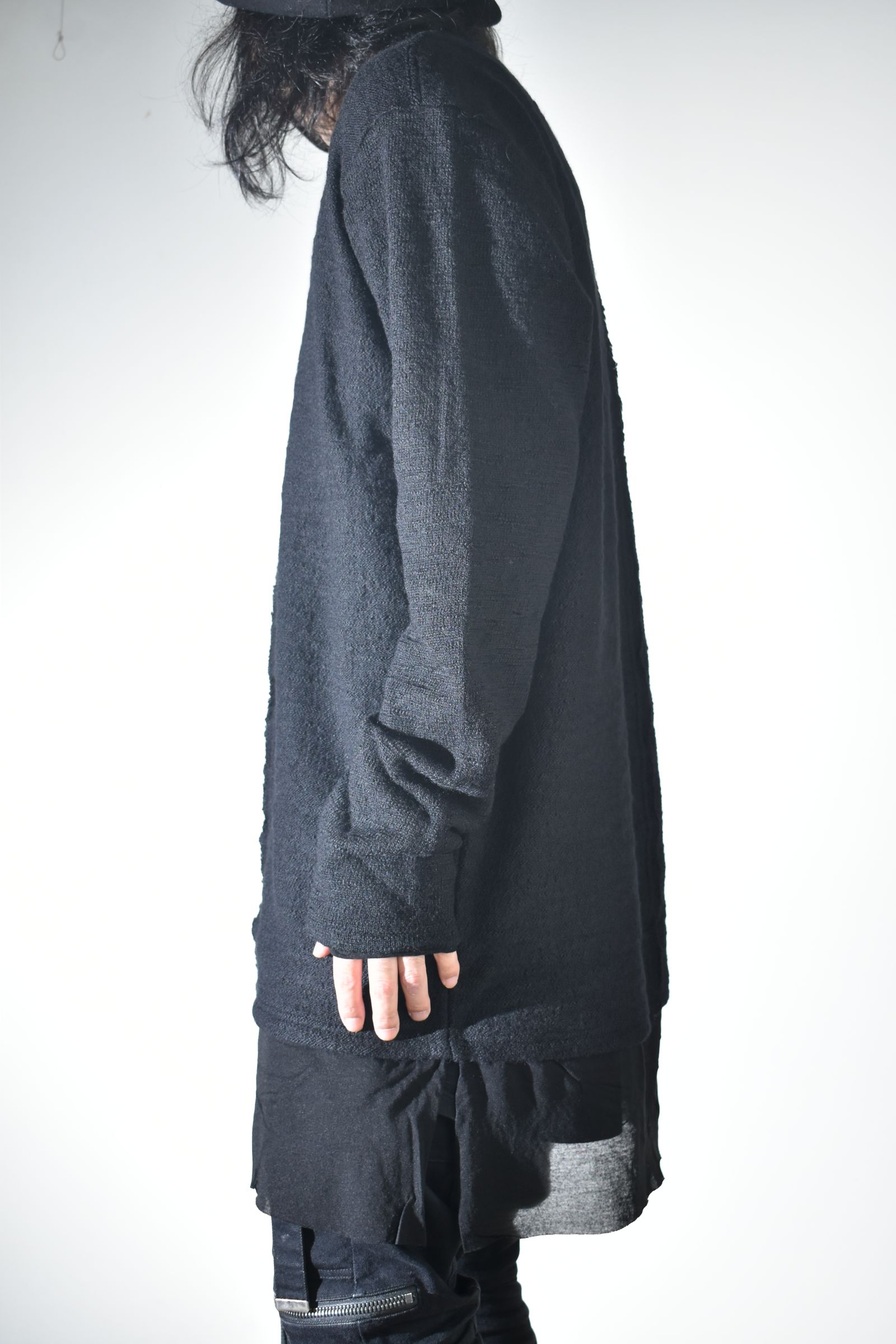 Layerd Long Sleeve Tee Shirt"Black" / レイヤードロングスリーブTeeシャツ"ブラック"
