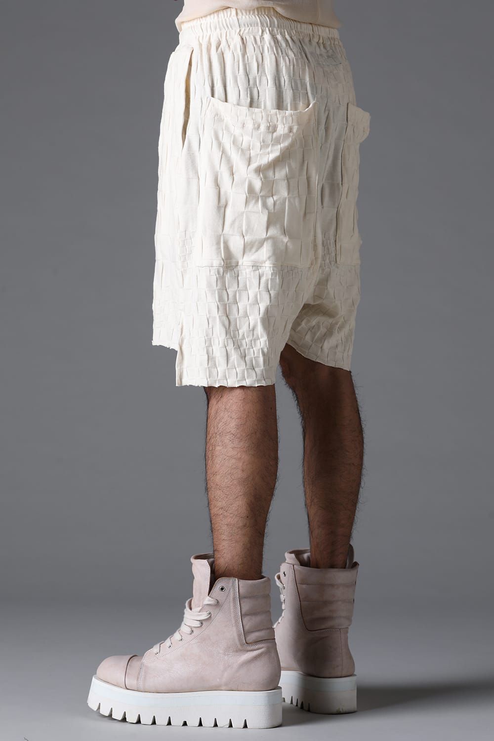 《2026SS先行予約》Gradient Plaid Pattern Shorts"Black / Cream" / グラデーションチェックパターンショーツ"ブラック/クリーム"