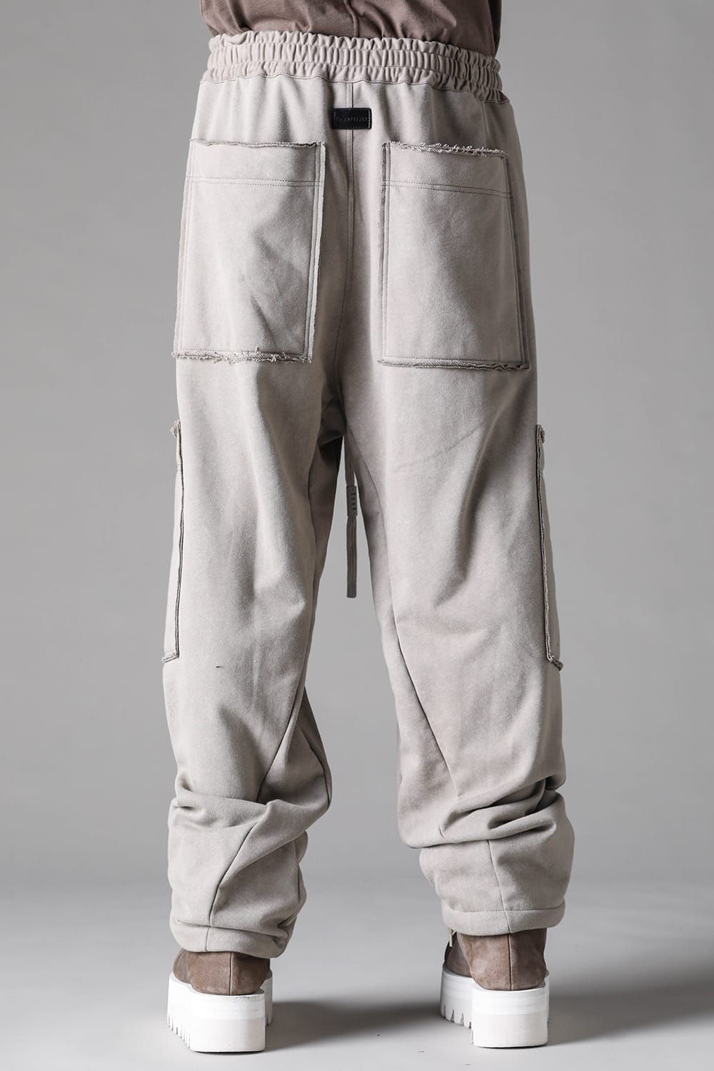 《2027SS先行予約》French Terry Wide Pants "Black / Grey / L.Beige"/ フレンチテリー裏毛ワイドパンツ"ブラック / グレー /ライトベージュ"