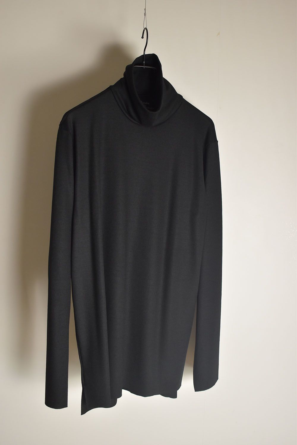 High Neck  Long Pullover "Black" / ハイネックロングプルオーバー"ブラック"