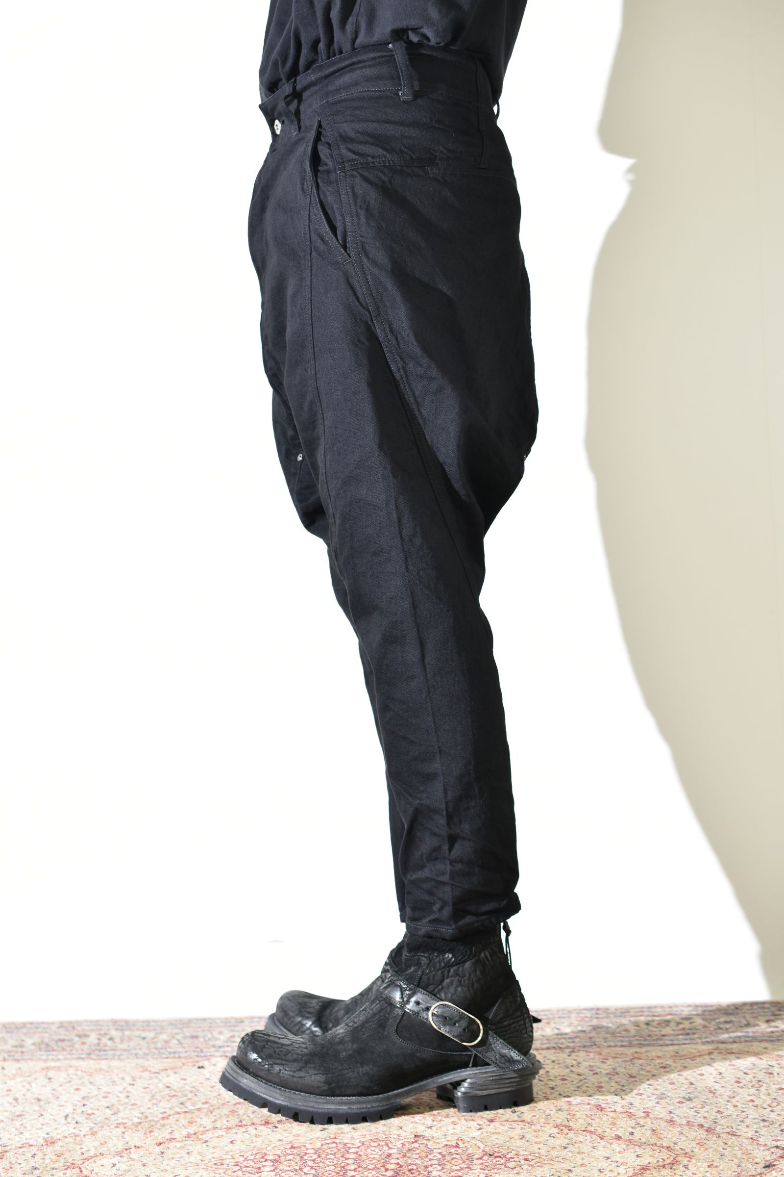 Sarrouel Denim Pants "Black" / サルエルデニムパンツ "ブラック"