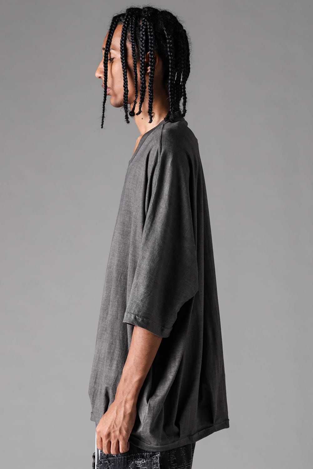 《2027SS先行予約》Sumi Dyed Dolman Jumbo Tee"L.Grey / Grey / D.Grey" / 墨染ドルマンジャンボTee"ライトグレー / グレー /ダークグレー"