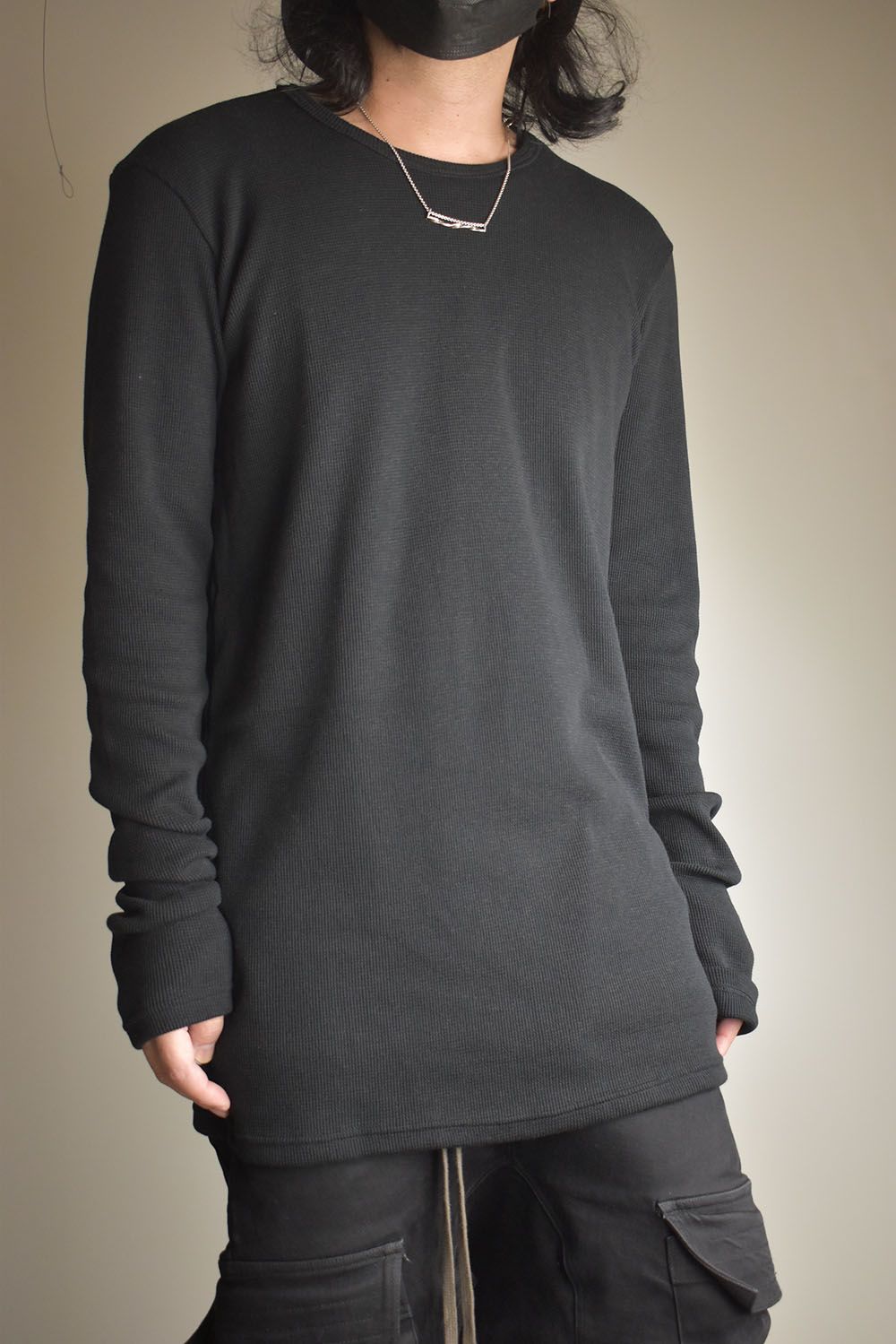 Crew Neck Top"Black" / クルーネックトップ"ブラック"