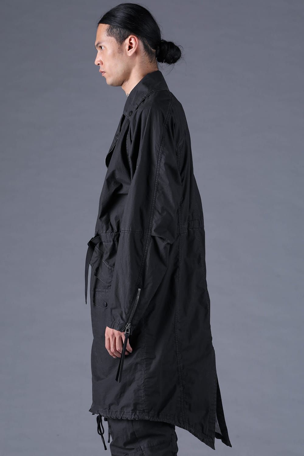 《2027SS先行予約分》Pigment-Coated Rider's Coat"Black" / 顔料コーティングライダースコート"ブラック"